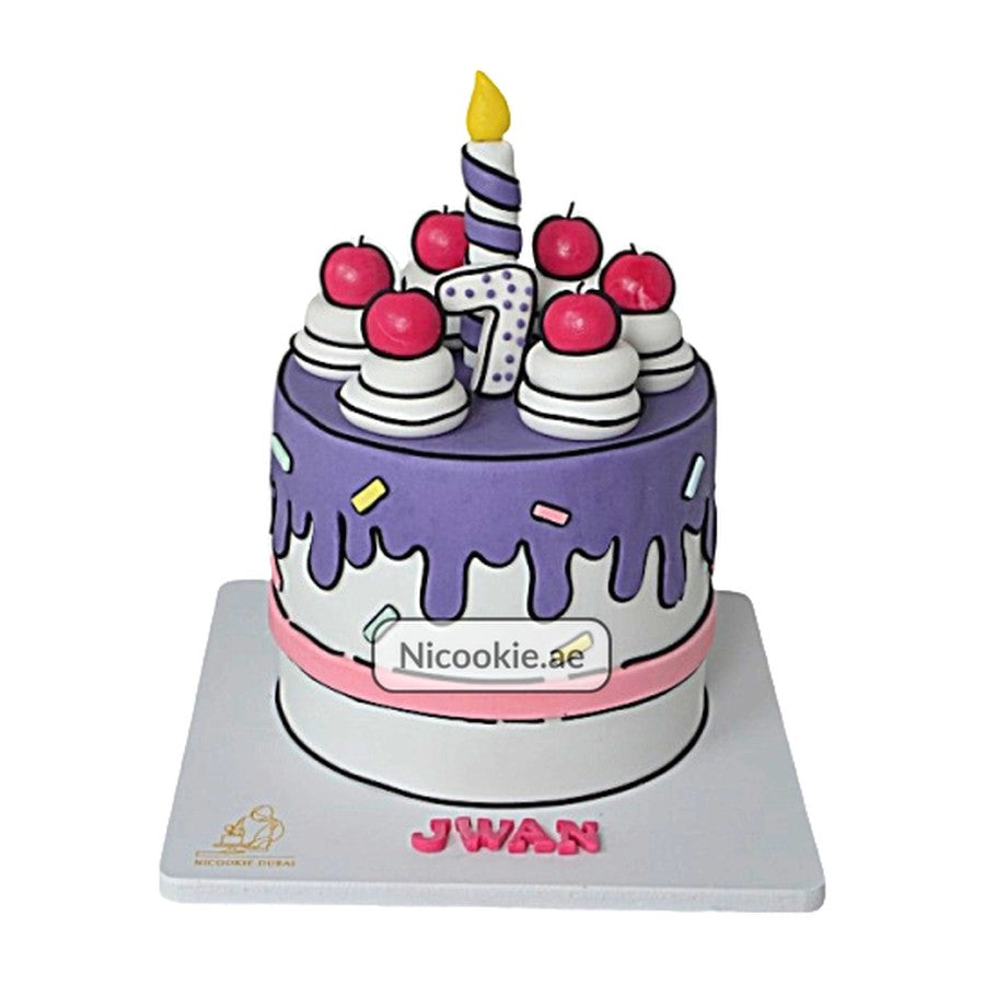 Cartoon Birthday Cake