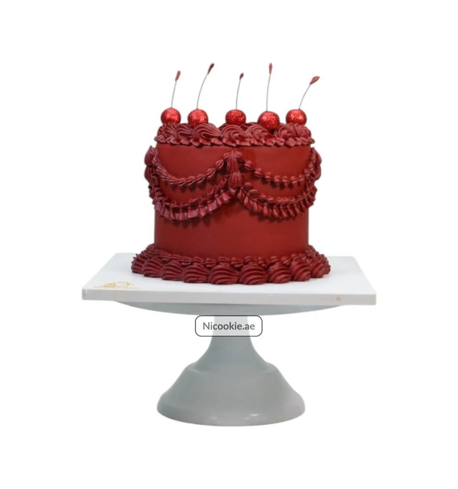 Cherry Velvet Elegance