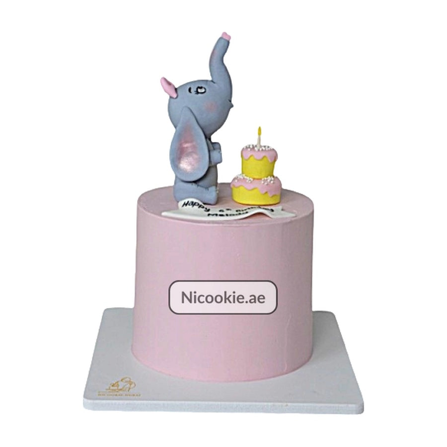 Elephant Cake with Mini Tier