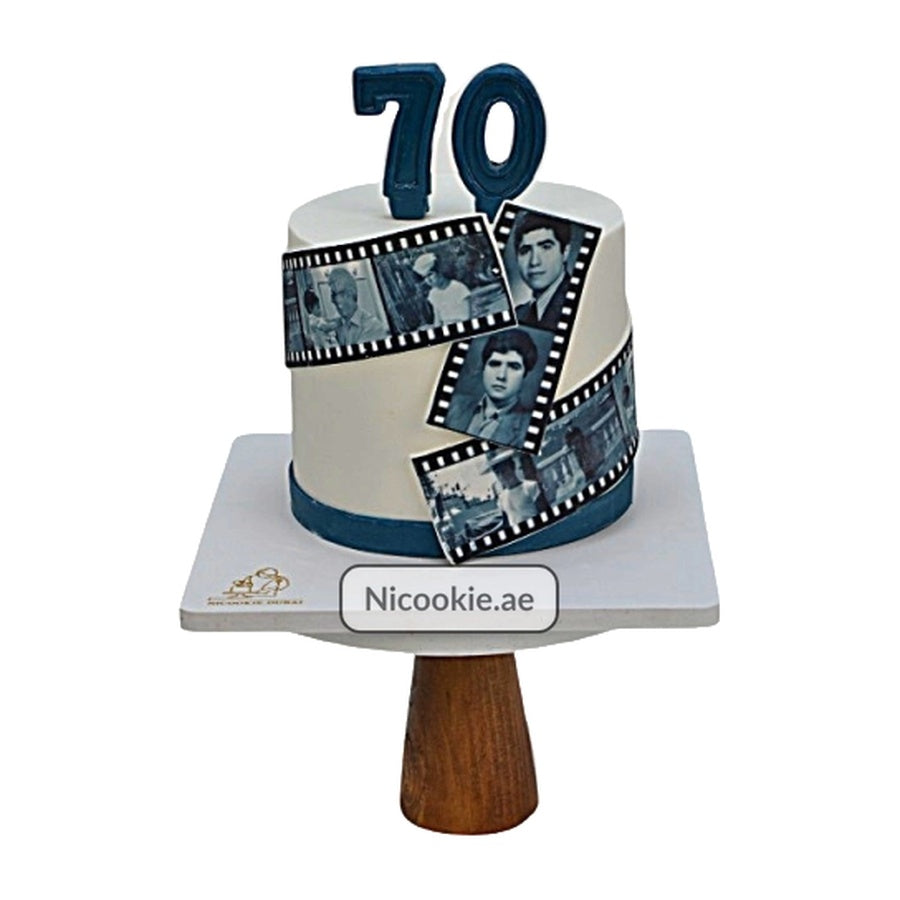 Film Strip 70th Birthday Cake