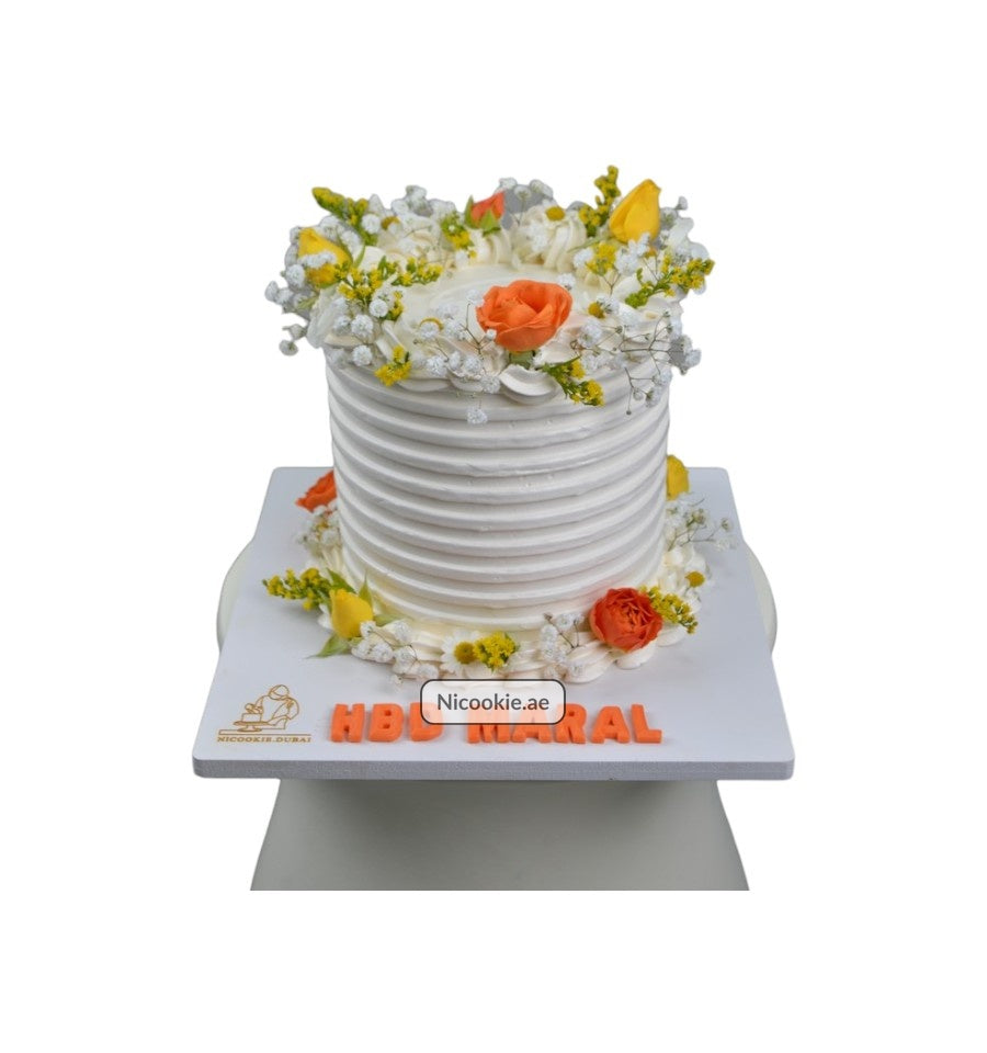 Floral Harmony Cake
