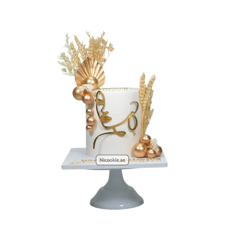 Golden Elegance Cake