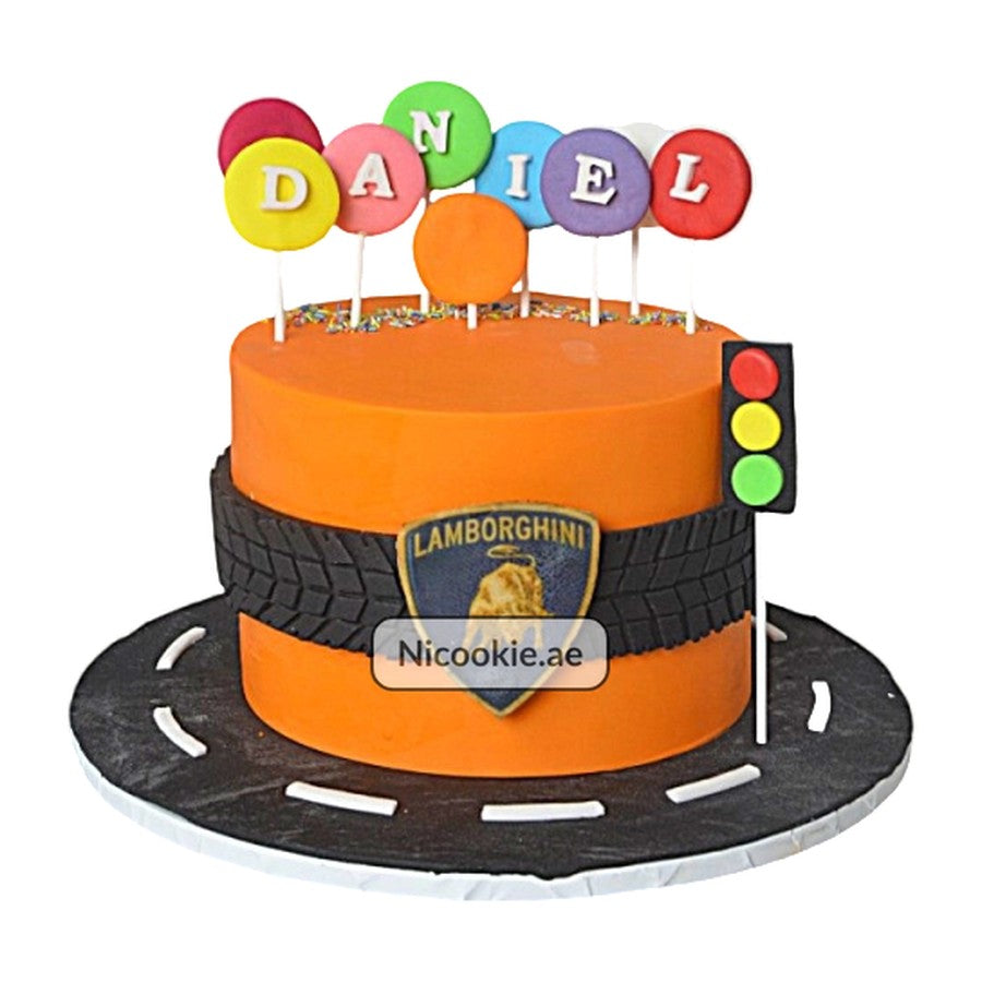 Lamborghini Road Cake