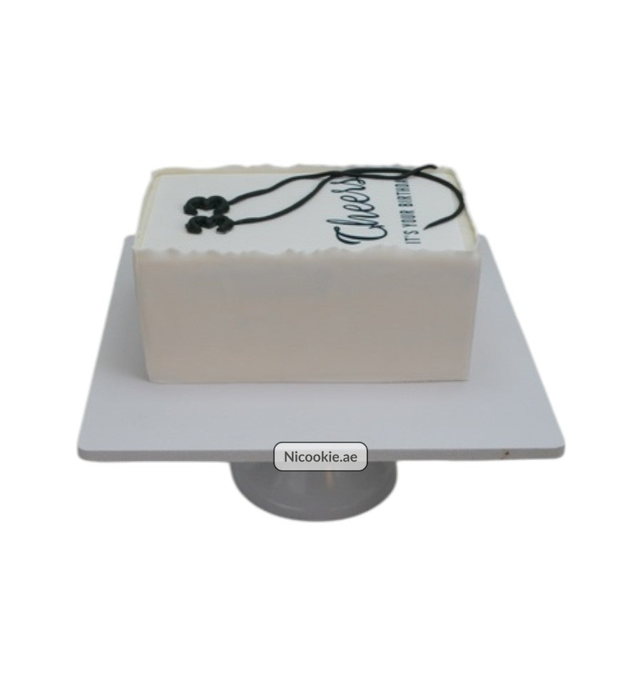 Monochrome Elegance Cake