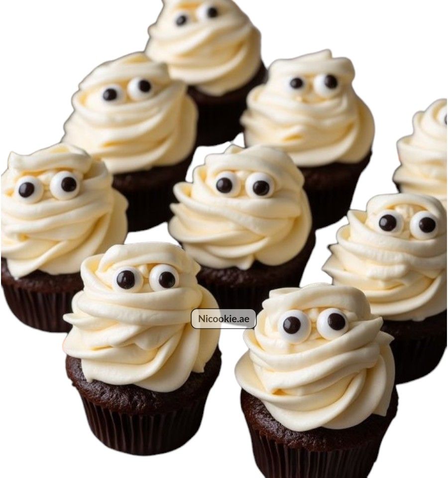 Mummy Eye Cupcakes