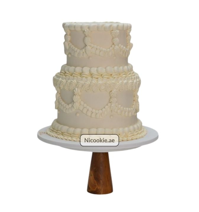 Vintage Cream Lace Cake
