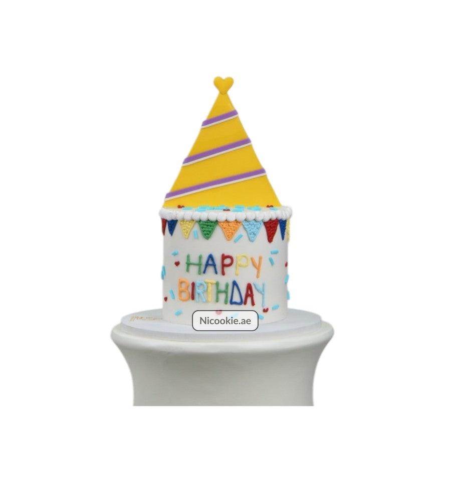 Party Hat Celebration Cake