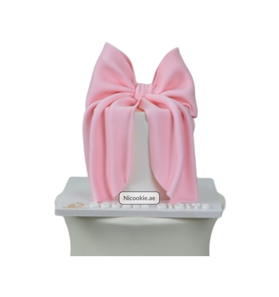 Pink Bow Elegance Cake