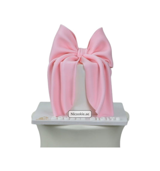 Pink Bow Elegance Cake