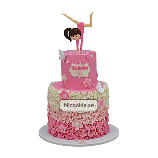 Pink Gymnastics Cake