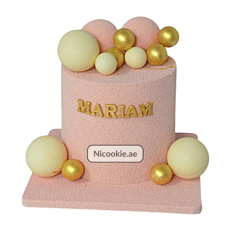 Pink Velvet Ball Cake