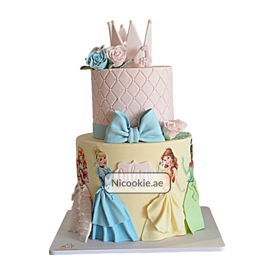 Princess Crown Roses Cake