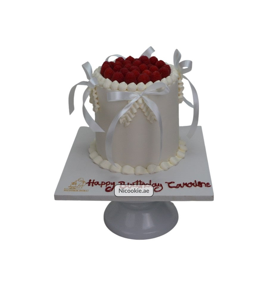 Raspberry Ribbon Elegance