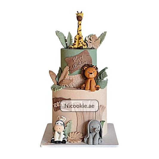Safari Jungle Animal Cake