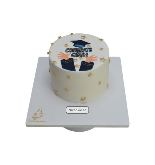 Starry Graduation Cake