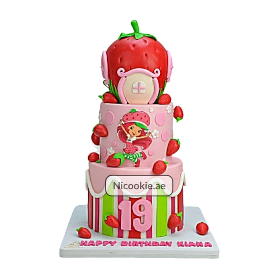 Strawberry Shortcake Birthday Cake