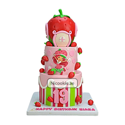 Strawberry Shortcake Birthday Cake