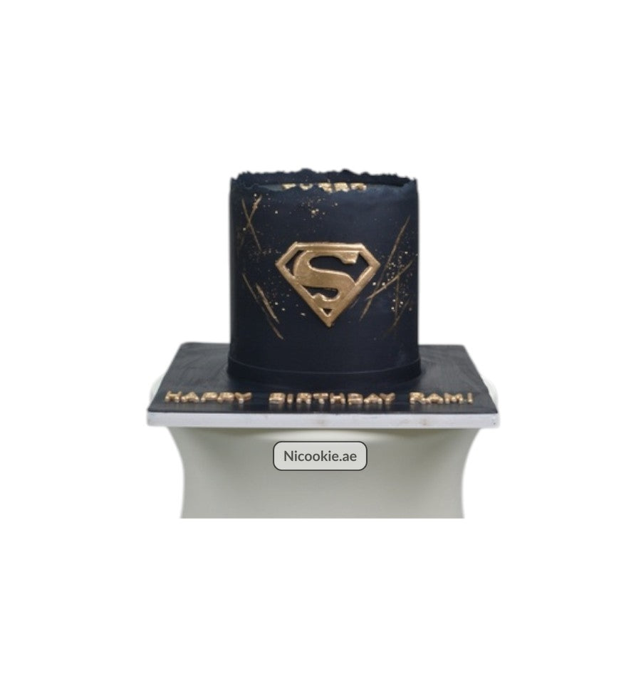 Superhero Emblem Cake