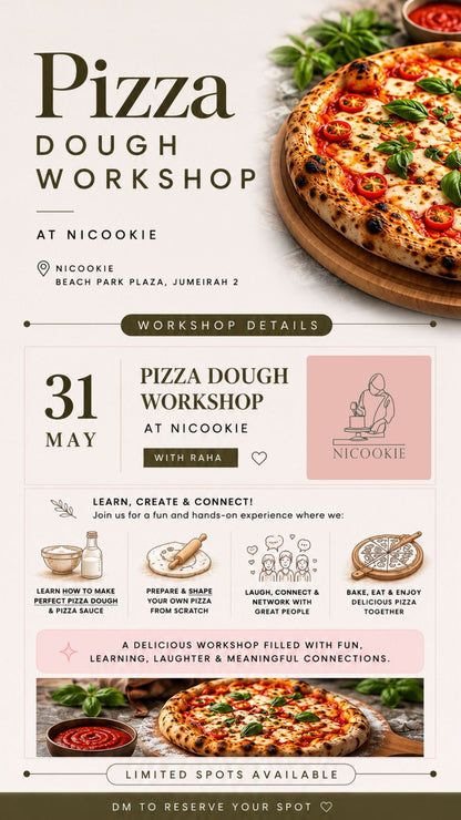 Pizza Making Workshop (Sunday May 31st, Afternoon 3pm-7pm)