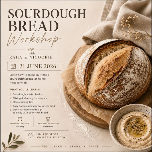 Sour Dough Bread Workshop: Oldest Leavened Bread (Afternoon 3-6pm)