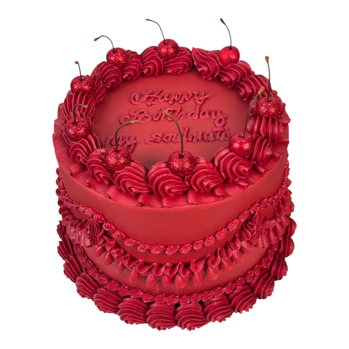 Cherry Bliss Valentine Cake