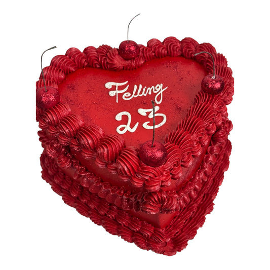 Love Story Heart Cake